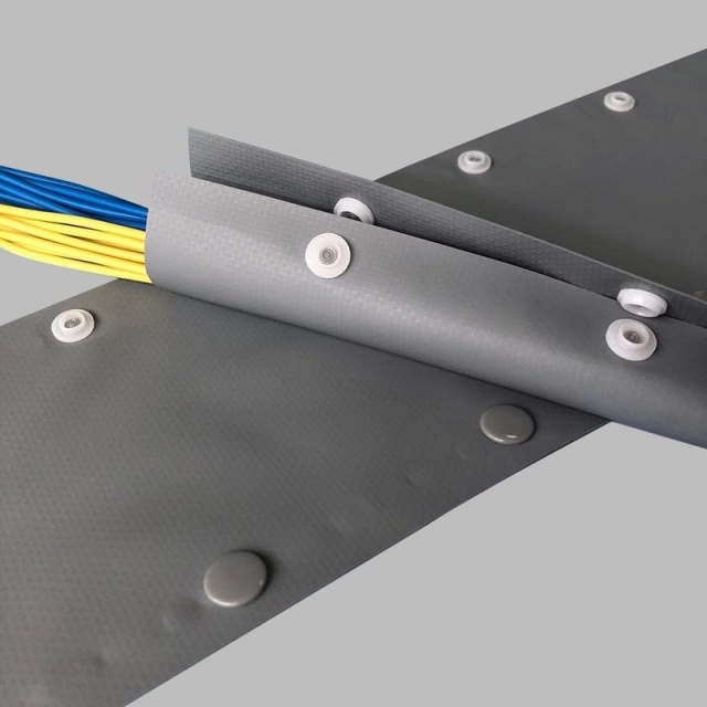 Environmentally Friendly Flame-retardant PVC Button-type End Cable Protection Sleeve with Snap Fastener