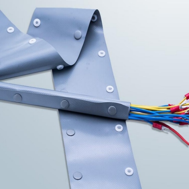 Environmentally Friendly Flame-retardant PVC Button-type End Cable Protection Sleeve with Snap Fastener