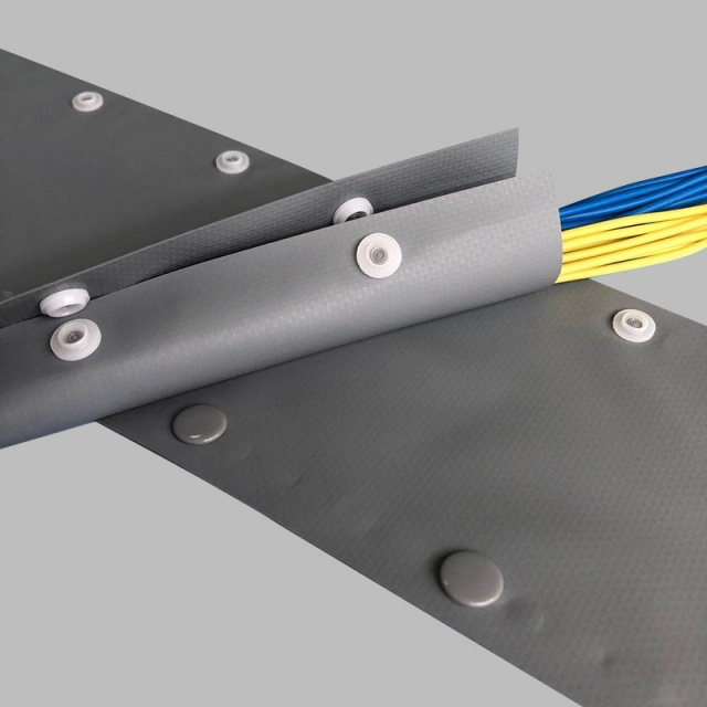 Environmentally Friendly Flame-retardant PVC Button-type End Cable Protection Sleeve with Snap Fastener