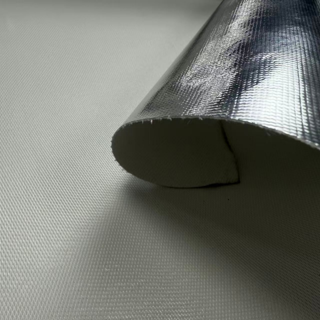 High-silicon Glass Fiber Aluminum Film Composite High-temperature Resistant Fireproof Fabric