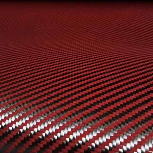 200gsm Kevlar carbon fiber blend woven flame retardant fabric