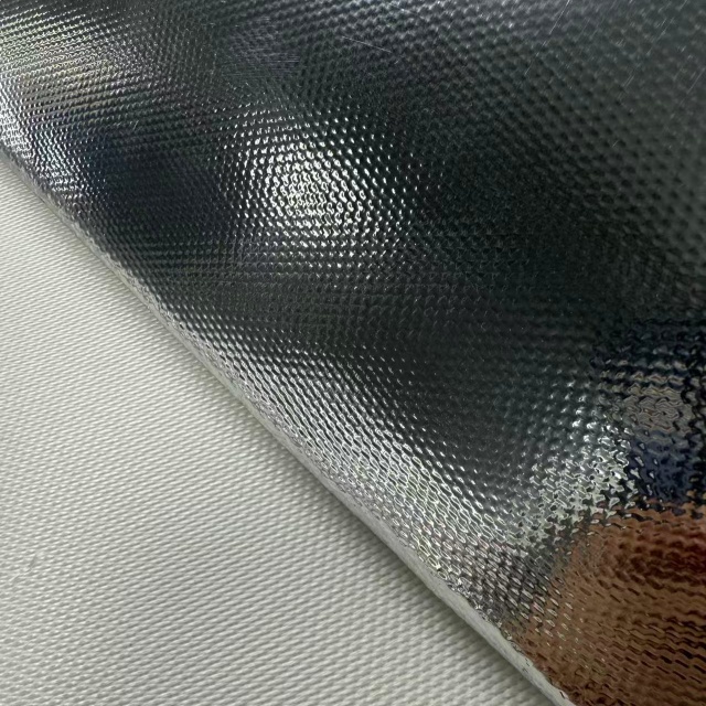 High-silicon Glass Fiber Aluminum Film Composite High-temperature Resistant Fireproof Fabric