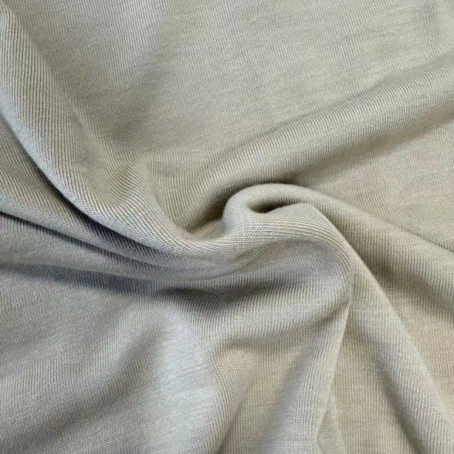 Modified Acrylic Tencel Blended Knitted Sweat Fabric 2