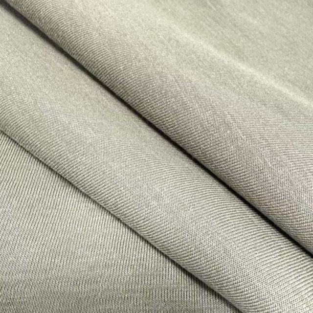 Modified Acrylic Tencel Blended Flame-retardant Knitted Sweat Fabric No. 2